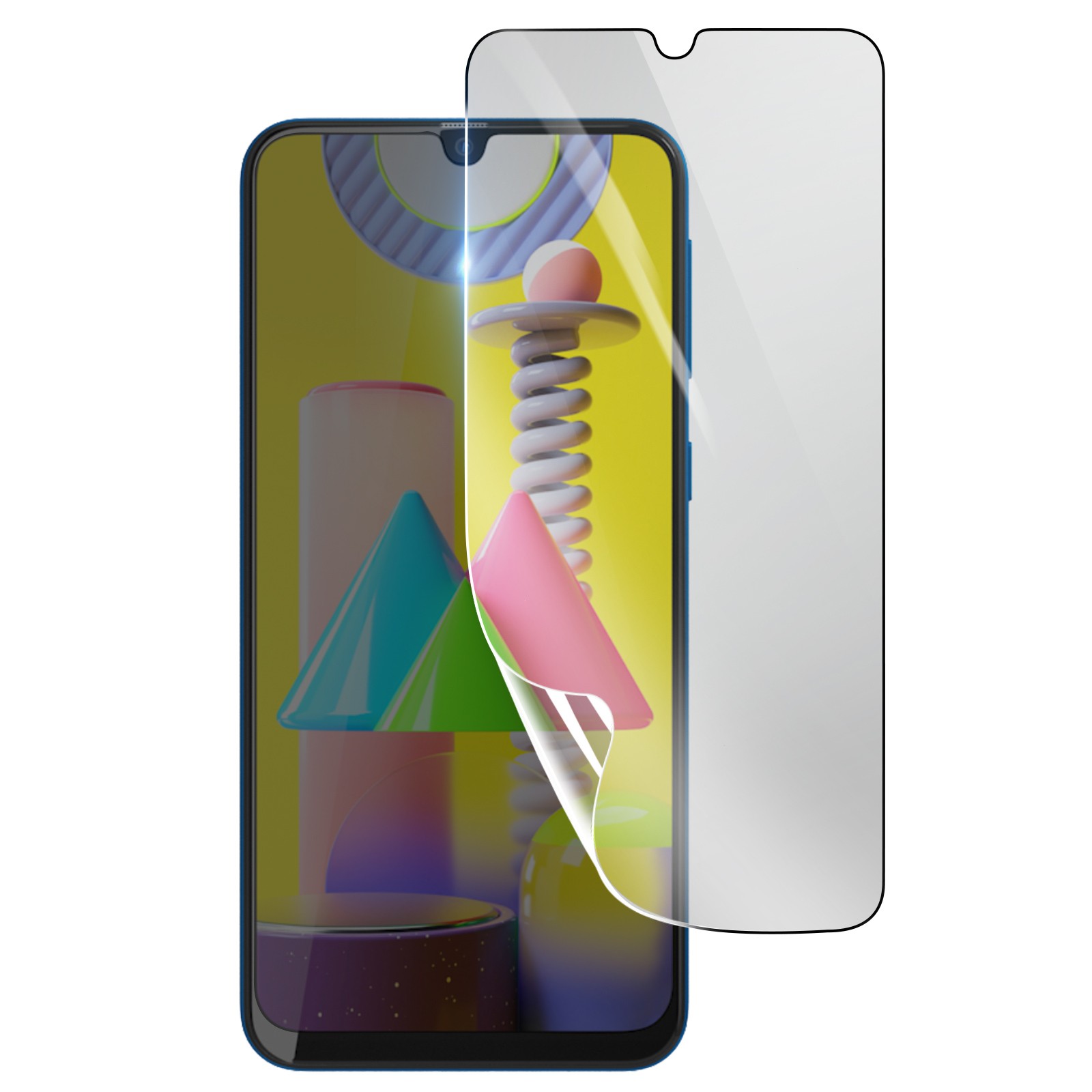 Protection hydrogel premium pour Samsung M31 revêtement anti-rayures haute sensibilité