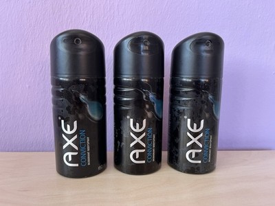 Axe Conviction Deodorant Body Spray (3x160ml), Rare, New