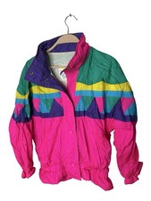 giacca leggera vintage Rothschild tg 14 neon color block neon ragazze