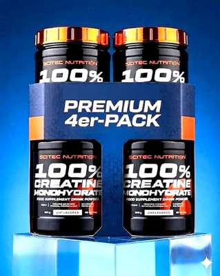 (31,58 /kg)Scitec Nutrition 100% Kreatine 4 x 300g Pulver Monohydrate Creatine