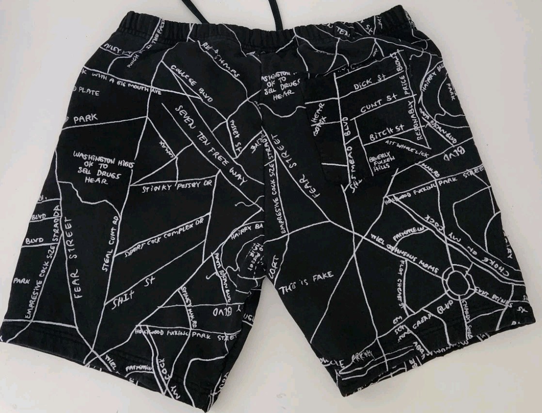 パンツ supreme Gonz Embroidered Map Sweatshort SS20 Supreme Gonz Embroidered Map sweatshort S Small Black