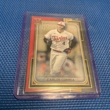2023 Topps Museum Carlos Correa Maroon /50