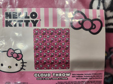 HELLO KITTY HALLOWEEN CLOUD THROW 60in x 70in BOW PUMPKIN BOO SANRIO 2025 NWT