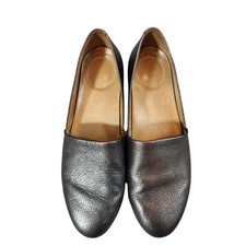 Dansko Larisa pewter Pebbled Leather Slip-On Flats EU 39 / US 8.5 Comfort Shoes