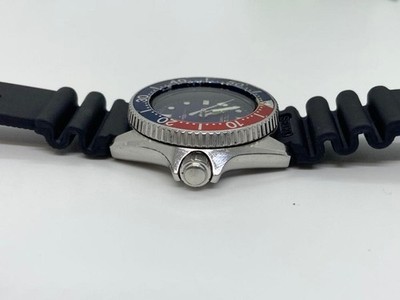 Seiko 2625 001B Vintage Quartz Diver Watch 1980s Pepsi Bezel Japan