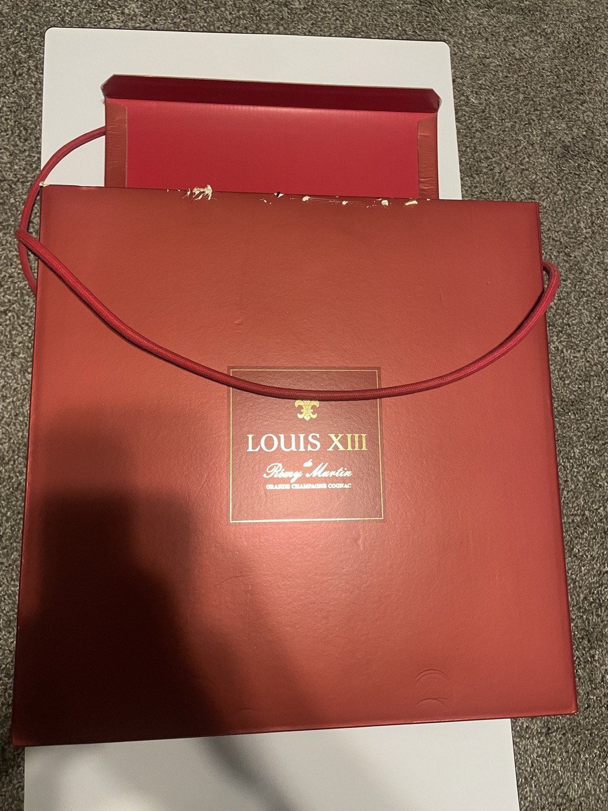 Remy Martin Louis XIII Cognac Baccarat Empty Bottle w/ Case 750ml