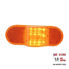 79995 6 inches Oval Side Amber LED Marker/Turn/Clearance Light Amber/Amber