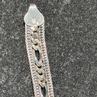 Vintage Sterling Silver 925 Woven V Necklace 18” 23.9g, Italy — photo 3
