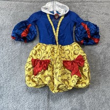 Disney Princess SNOW WHITE Child's Fancy Puffy Dress Costume Small 4-6X