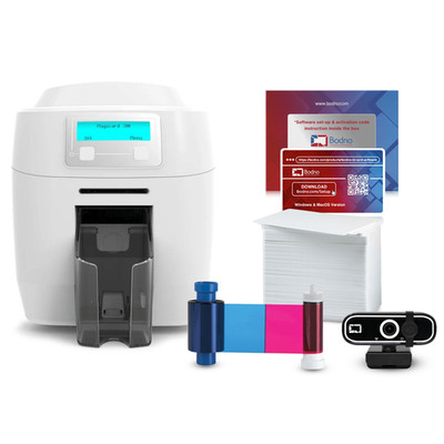 USED- Magicard 300 Dual Sided ID Card Printer with Bodno Bronze Edition Software