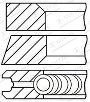 Goetze Engine Kolbenringsatz 08-109507-00 FüR B2 Santana Volvo VW 940 35 291 240