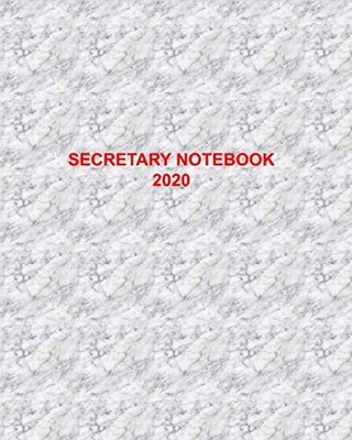 Secretary Notebook for Meetings | Paperback | 8  x 10  | 100