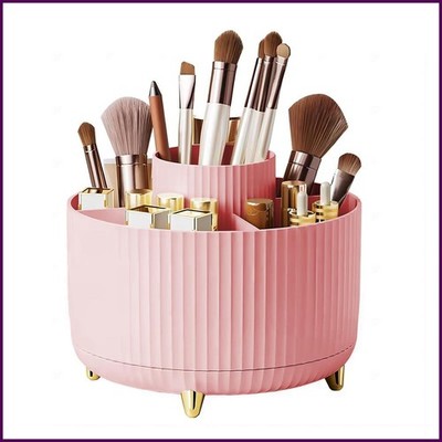 DASITON Make-up-Pinselhalter mit großer Kapazität, 360 ° drehbarer Make-up-Organizer, 5 Fächer