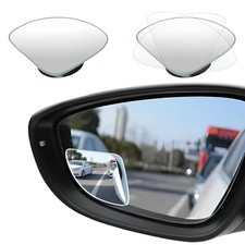 2 PCS Car Blind Spot Mirror, Fan-Shaped 360 Degree Rotating Blindspot Fan Shape