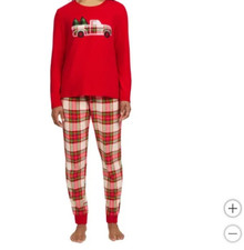 Eddie Bauer Kid's Holiday Family Sleep Set Truck Christmas M 10/12 Girls boys