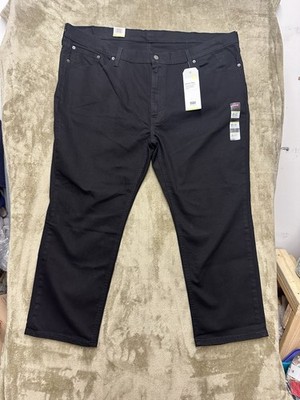 Levi s 541 Jeans Big Mens 46x29 Black Athletic Taper Stretch Flex Denim NEW