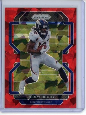 2021 Panini Prizm - #199 Jerry Jeudy Red Ice Prizm Denver Broncos