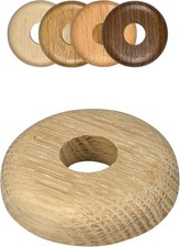 2 Oak Radiator Pipe Covers 22mm Collars for Heater Floor Ring