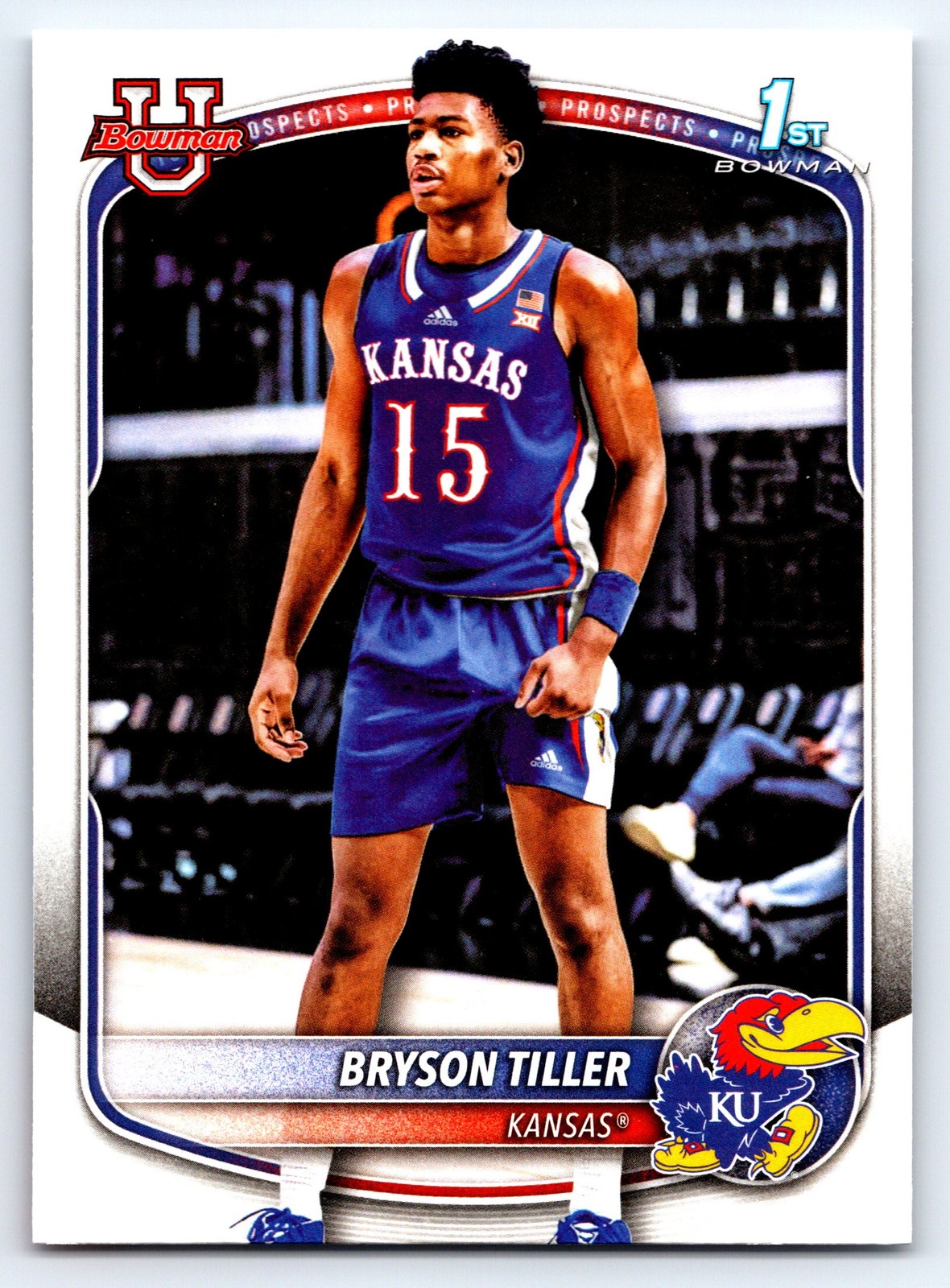 2025-26 Bowman Prospects #BPP-8 Bryson Tiller Kansa Jayhawks