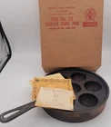 Griswold No. 32 Cast Iron Aebleskiver Pan 962 Erie PA Danish Cake Pan in Box!