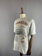 Mens Washington Redskin 1937 World Champions NFL Football T-Shirt Size L White