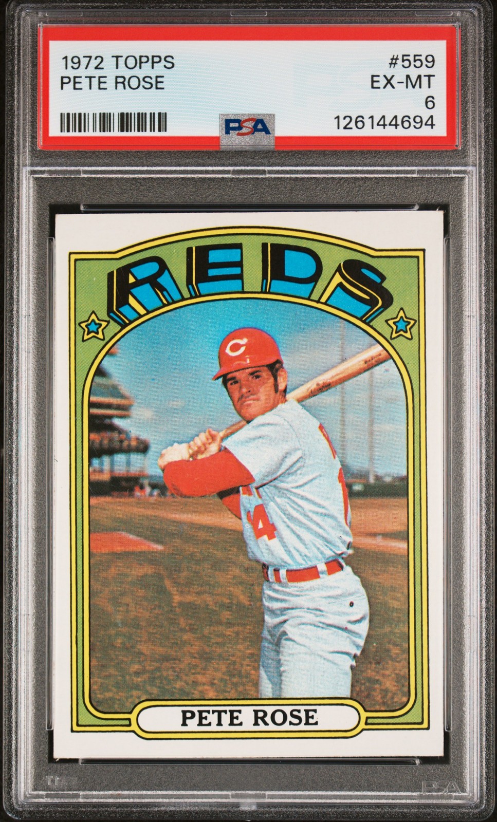 1972 TOPPS #559 PETE ROSE PSA 6
