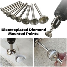 10-25mm Diamond Grinding Head Mounted Points Spherical Concave for Jade Beeswax