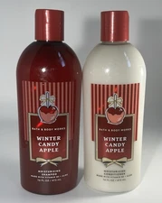 Bath & Body Works WINTER CANDY APPLE Moisturizing Shampoo & Conditioner Set NEW