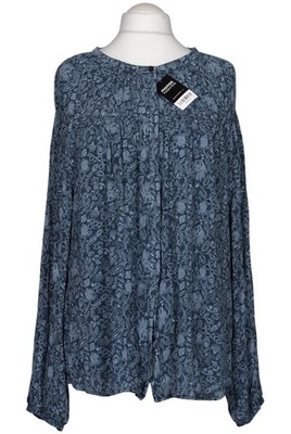 Ulla Popken Bluse Damen Oberteil Hemd Hemdbluse Gr. 50 Blau #ab6hy33