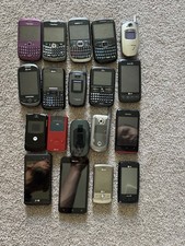 Lot 19 Cell Phones Vintage BlackBerry LG Samsung Parts Repair