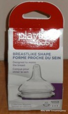 New 2pk Playtex Baby Bottle Beastlike Shape Silicone Nipples 3-6M Fast Flow