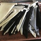 Handmade Double Sided Bunting 50 Flags Approx 10m -  Black, White Grey