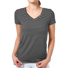 Luxe Lounge Silky Soft Modal Jersey V-Neck SS T-shirt Tee