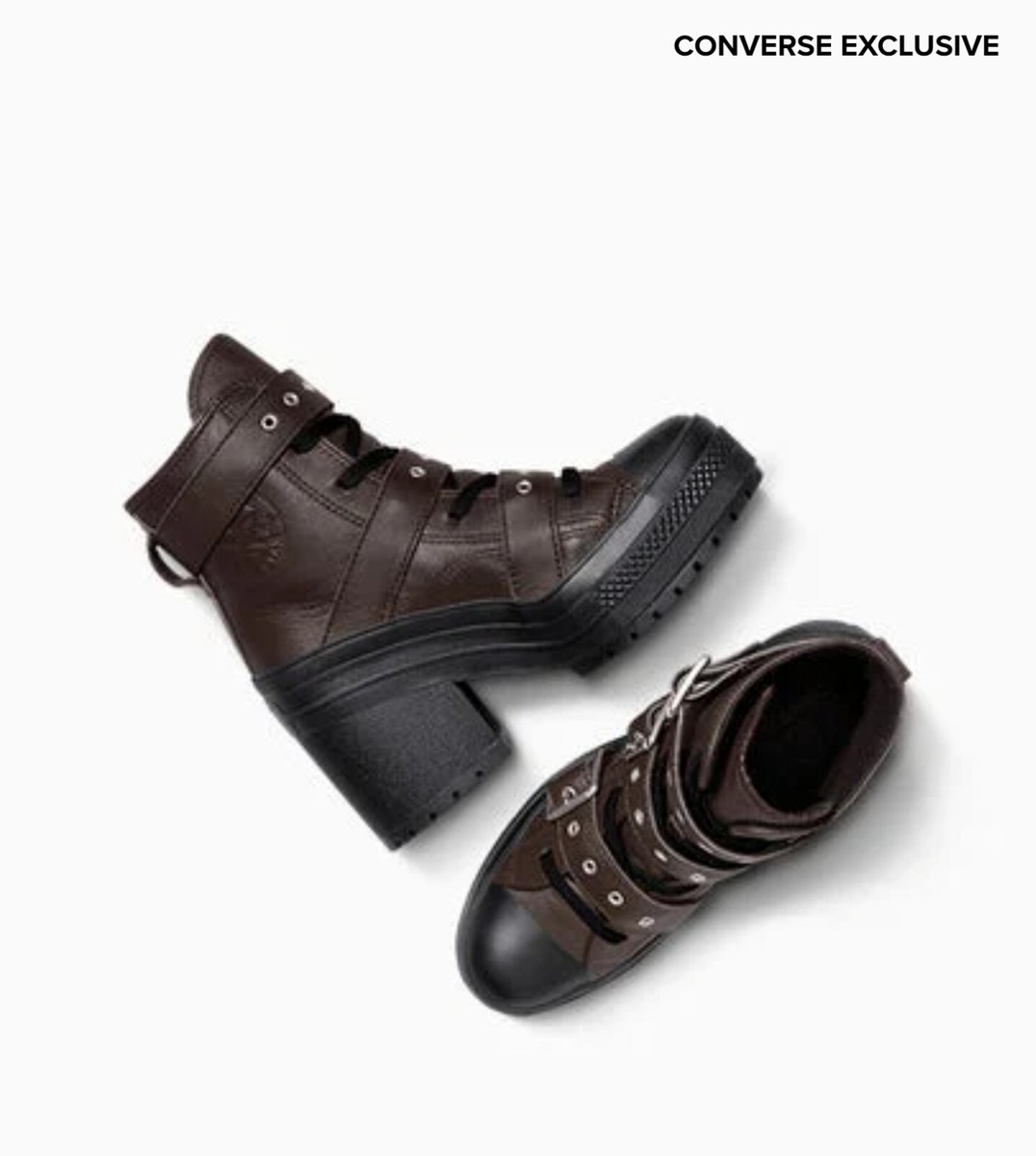 CONVERSE Chuck 70 De Luxe Heel Leather & Buckles High Top