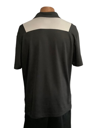 Polo de golf PGA Tour Airflux manga corta para hombre grande negra gris transpirable - Imagen 3 de 4