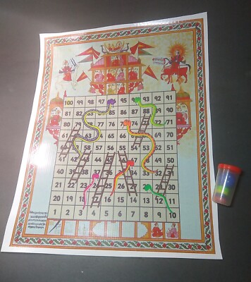 Karma Snakes & Ladders Pvc Roll Up Detailed Unique