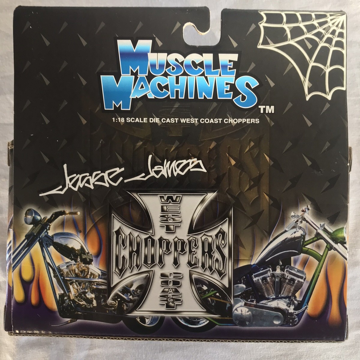 West Coast Choppers Muscle Machines Jesse James 1:18 Motorcycle