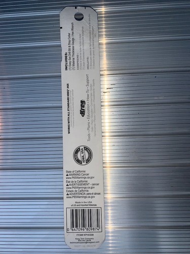 Kreg Easy-Set Step Drill Bit with Stop Collar & Gauge/Hex Wrench for Pocket-Hole - Picture 4 of 6