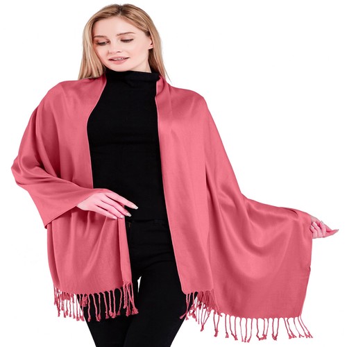 Solid Color Design Shawl Scarf Wrap Stole Throw Shawls Pashmina CJ Apparel *NEW* - Picture 590 of 756