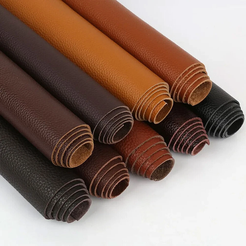 1/2Pcs Real Genuine Leather Fabric First Layer Cowhide Scrap Material Hide Cut - Image 2 of 4