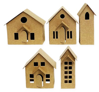 New Sizzix Thinlits Paper Village 16pc #664741 Retail $24.99 by Tim Holtz