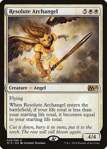 MTG - Resolute Archangel - M15 - Magic the Gathering
