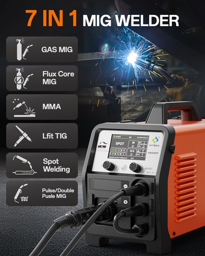 HITBOX 7 IN 1 220V 200A MIG MAG Welder SPOT LIFT-TIG MMA ARC IGBT Welder - Picture 4 of 16