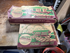 Plasticville Passenger Station Kit RS7 and Freight Station Kit, complete NIB