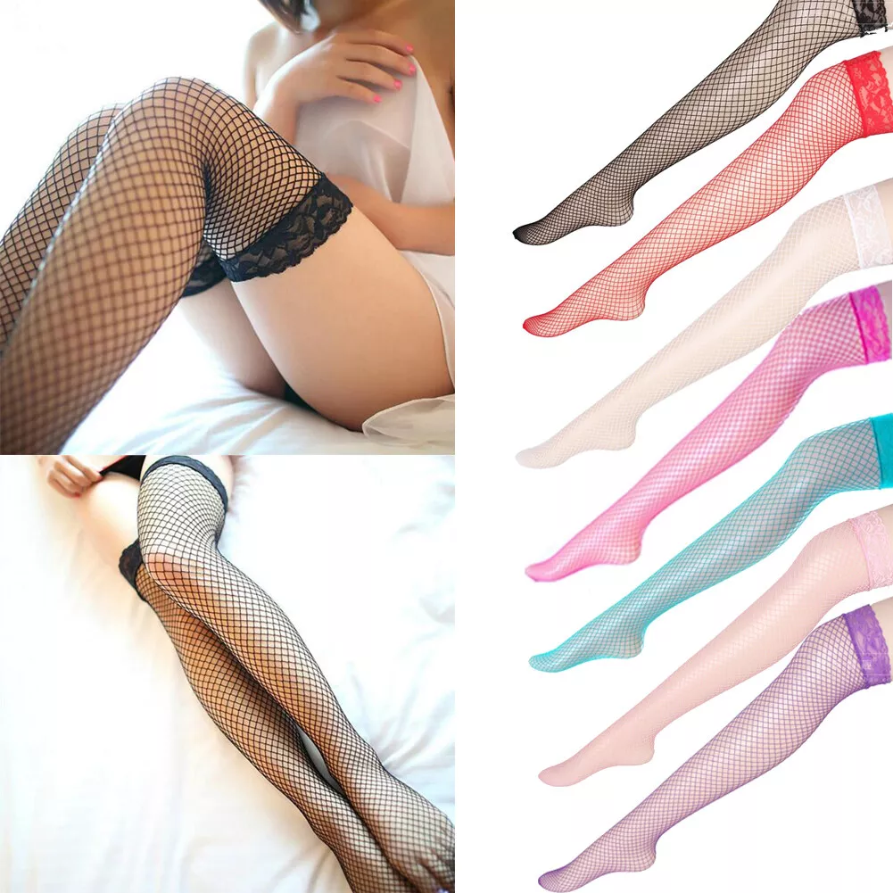 Fishnet lace cheap stockings