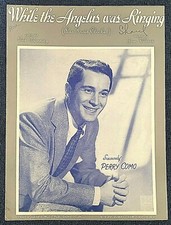 Vintage 1945 While the Angelus was Ringing Sheet Music-Sang by Perry Como