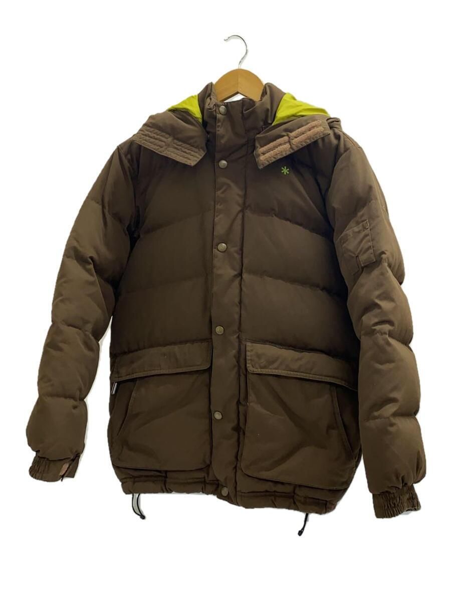 Snow Peak M Polyester Brown Down Jacket JK-U001 Pre-Owned Condition