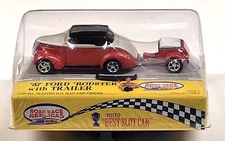 Road Race Replicas / Nu-Rora 37 Rodster HO Scale Slot Car - Red / White - RRR