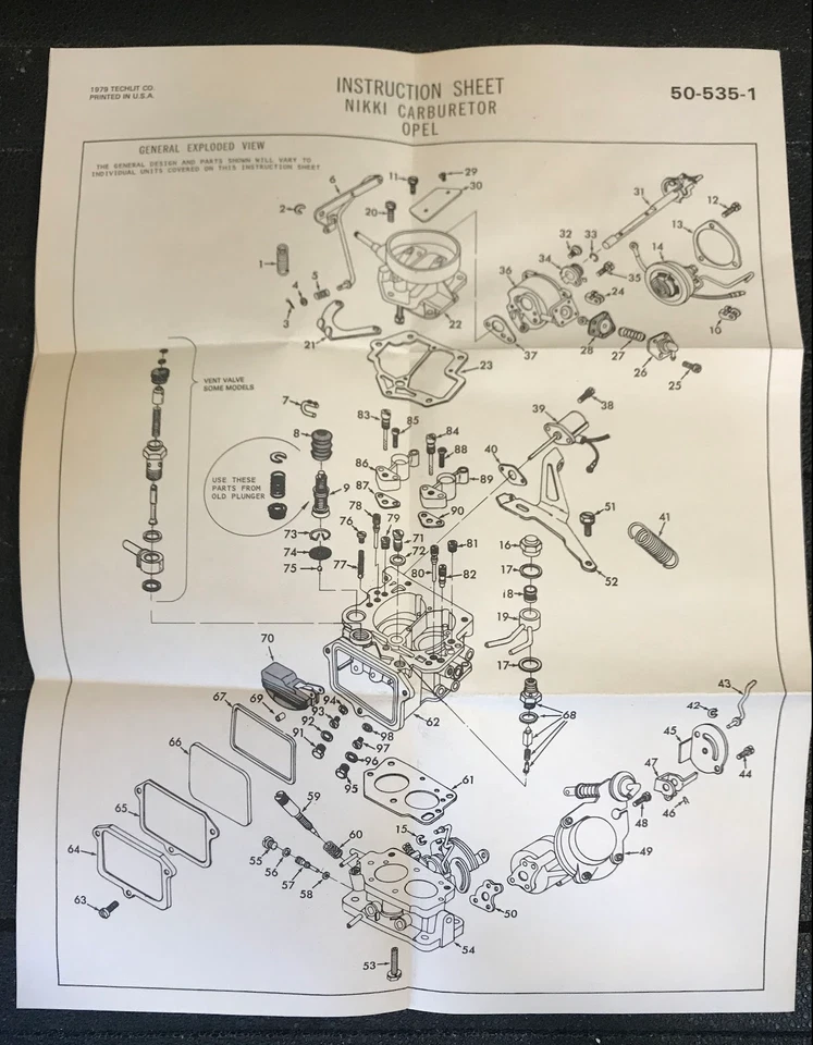 Beck Arnley Carburetor Tune-up Kit - CTK45 / CTK-45 - For Opel Isuzu 1976-1978 - Image 4 of 4