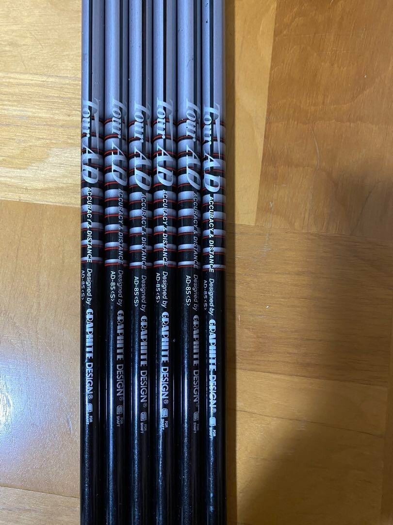 TOUR AD GRAPHITE DESIGN AD-85(S) Golf Club Shafts 6-Piece